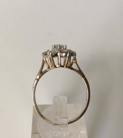 Vintage Diamond Cluster Ring