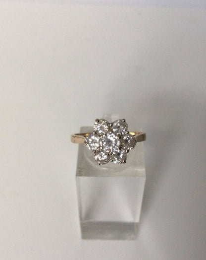 Vintage Diamond Cluster Ring