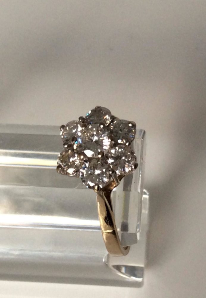 Vintage Diamond Cluster Ring