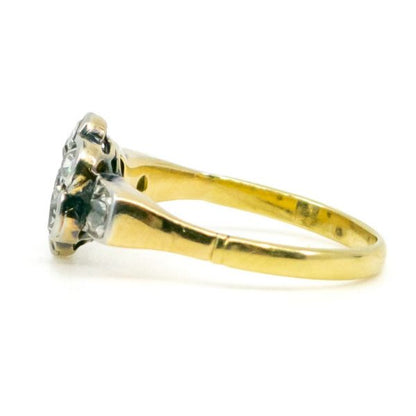 Edwardian Old Mine Cut Diamond Gold Ring