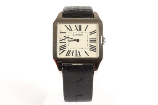 Gents Cartier Santos Dumont 18ct White Gold Gents Watch