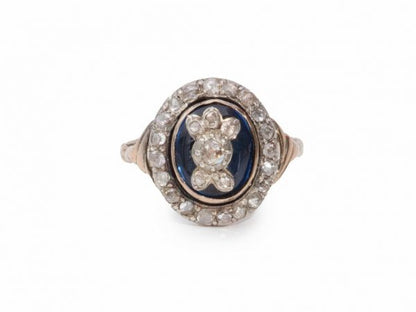 Georgian Antique Rose Cut Diamond Ring