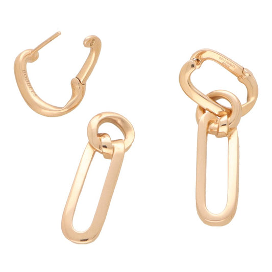 Boodles convertible hoop earrings in rose gold.