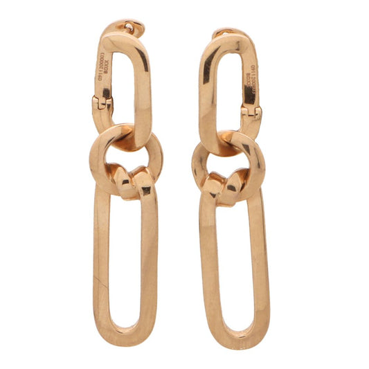 Boodles convertible hoop earrings in rose gold.