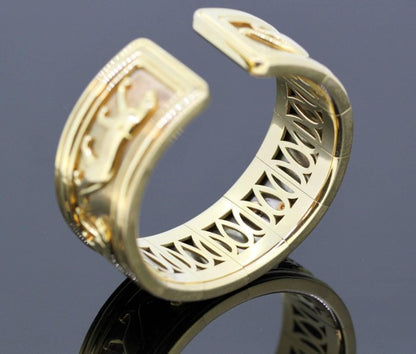 Vintage Panthére De Cartier 18ct Gold Bangle