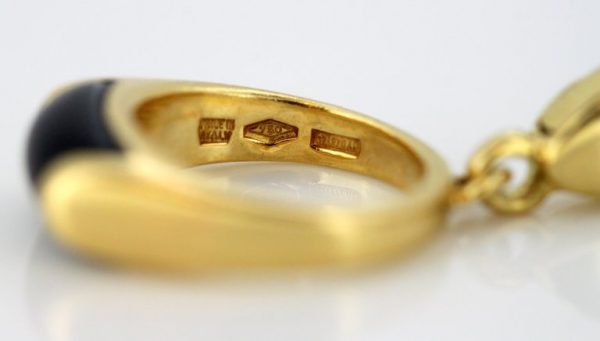 Vintage Bulgari Onyx and Lapis Lazuli Charm Bracelet