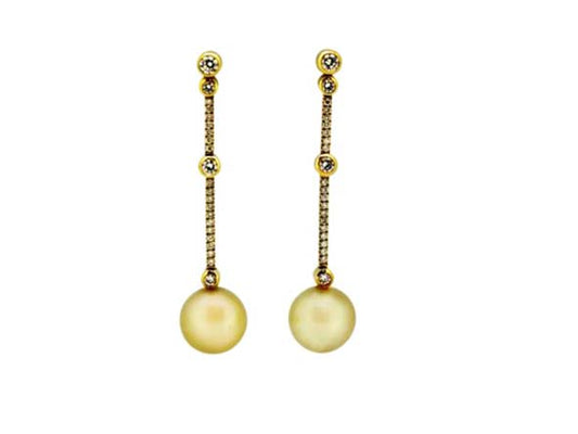 Boodles & Dunthorne Diamond and Pearl Earrings