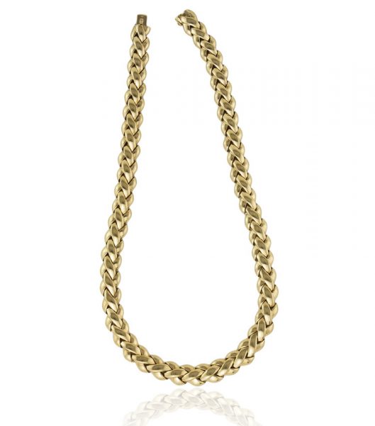 Vintage Van Cleef & Arpels 18 Carat Solid Gold Ladies Necklace, circa 1990s