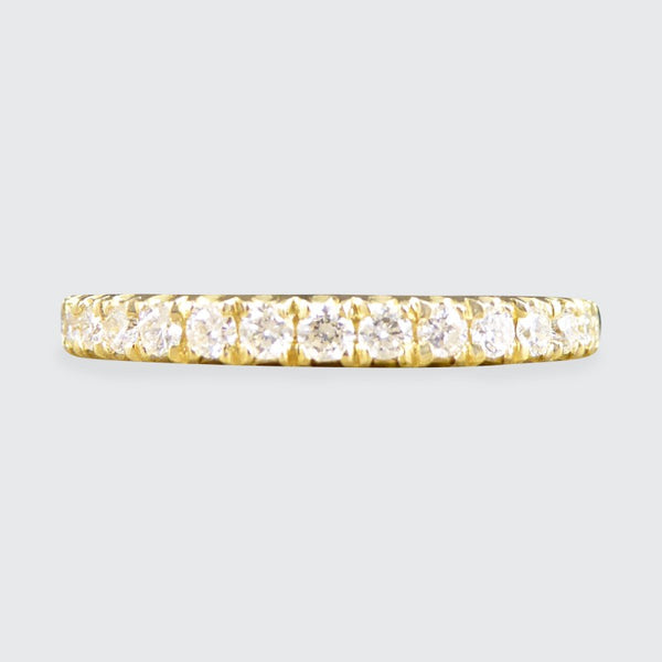 Modern 0.35ct Brilliant Cut Diamond Half Eternity Ring