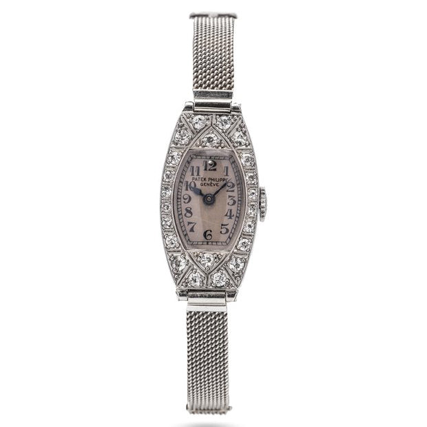 Patek Philippe Art Deco Old Cut Diamond Cocktail Watch