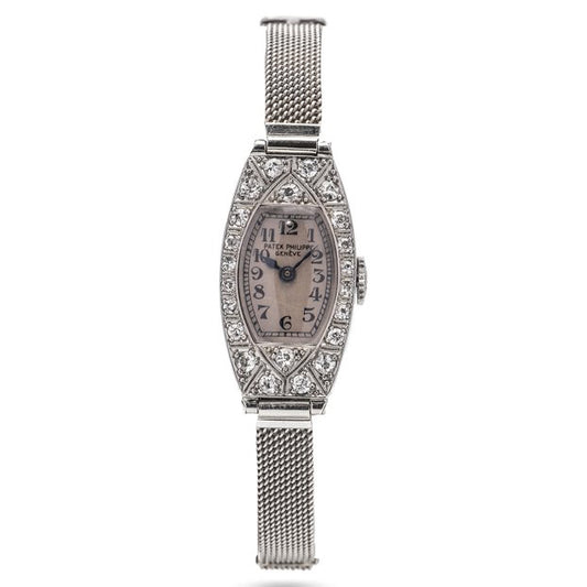Patek Philippe Art Deco Old Cut Diamond Cocktail Watch