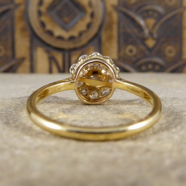 Antique Edwardian Pearl & Diamond Cluster Ring