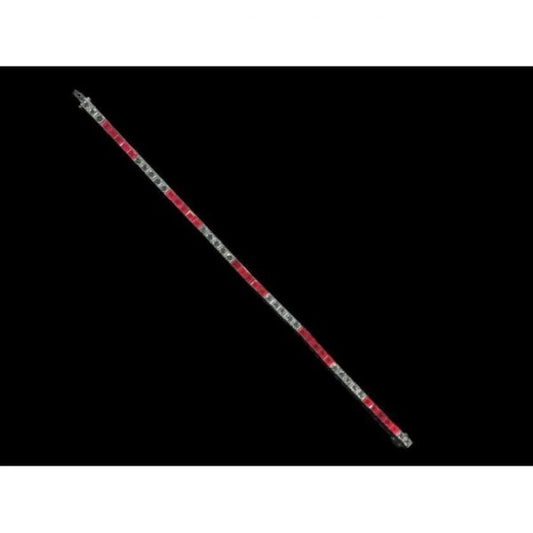 RUBY & DIAMOND PLATINUM BRACELET