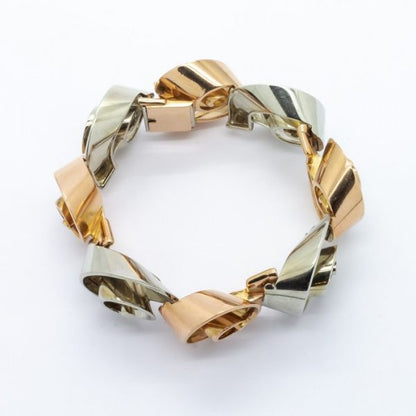 VINTAGE YELLOW & WHITE GOLD BRACELET