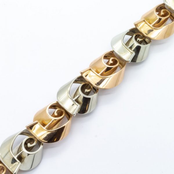 VINTAGE YELLOW & WHITE GOLD BRACELET