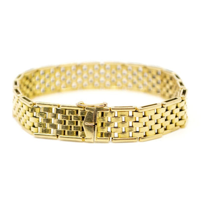 Vintage Brick Link Gold Bracelet BB2