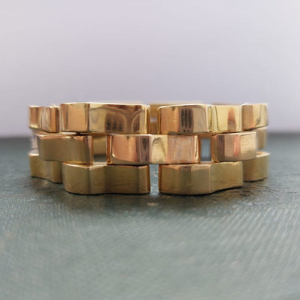 Vintage Gold Tank Bracelet MED2