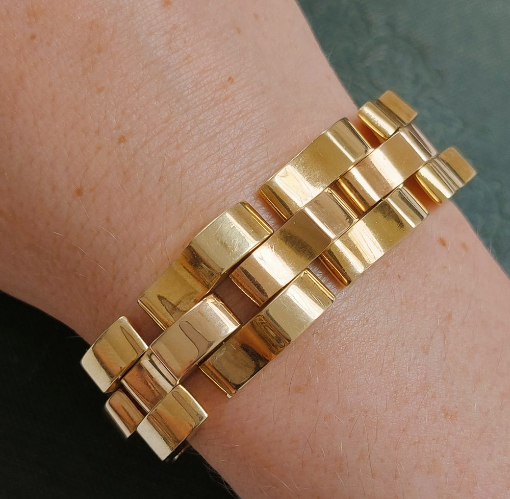Vintage Gold Tank Bracelet
