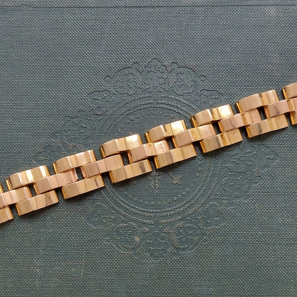 Vintage Gold Tank Bracelet