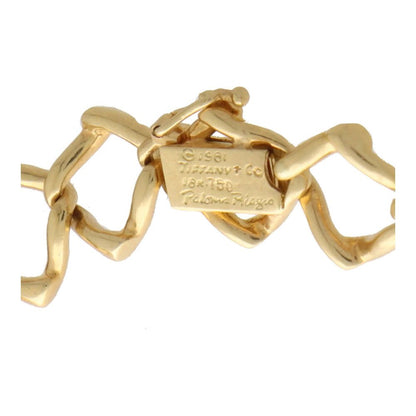 Vintage Paloma Picasso for Tiffany Diamond Gold Link Necklace