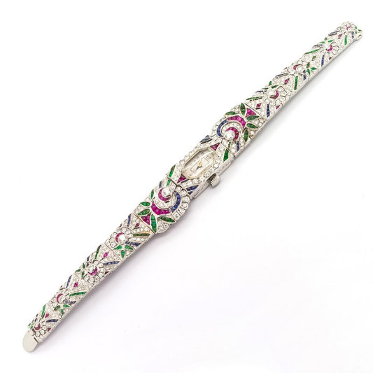 Vintage Tutti Frutti Diamond Cocktail Watch