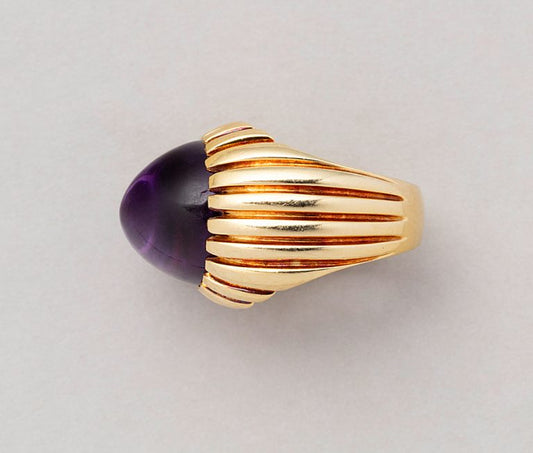 Vintage Fred of Paris 18ct Gold Amethyst Ring