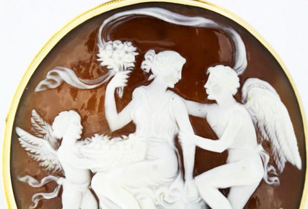 Victorian Carnelian Cameo Brooch, 15ct Yellow Gold, Circa 1870's