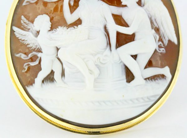 Victorian Carnelian Cameo Brooch, 15ct Yellow Gold, Circa 1870's