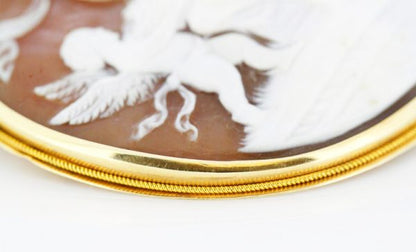 Victorian Carnelian Cameo Brooch, 15ct Yellow Gold, Circa 1870's